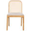 44cm H Polyester Upholstered Side Chair in Brown