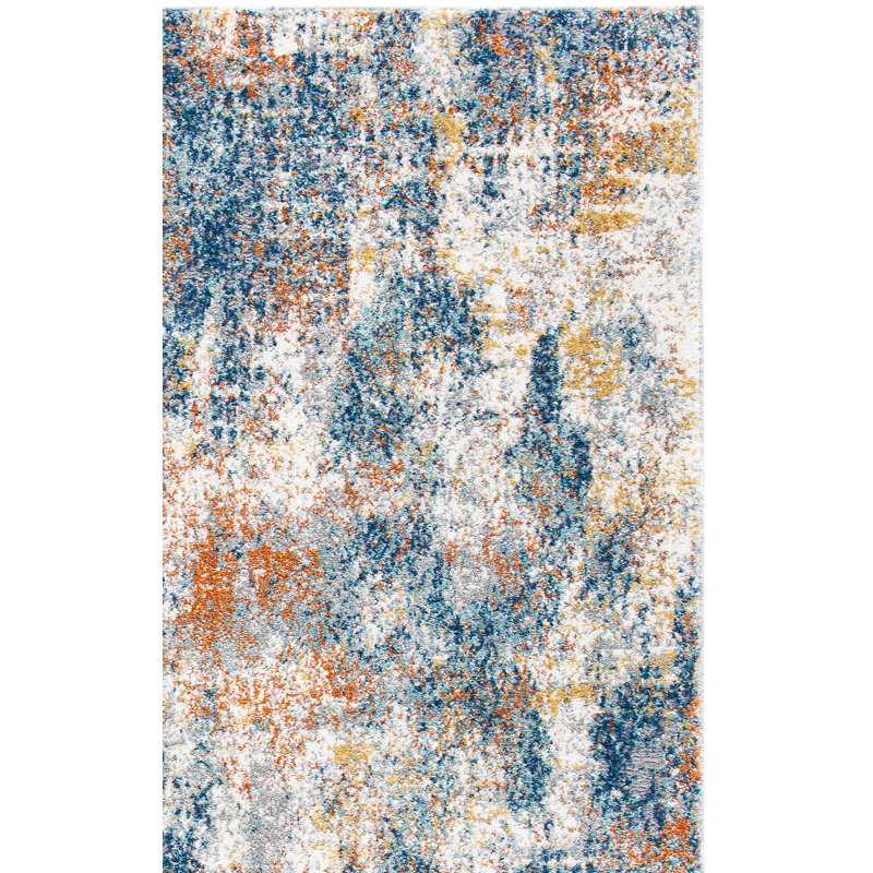Banegas Performance Abstract Rug, Rectangle 3' x 5'