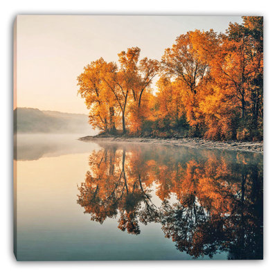 Toile tendue Golden Shoreline Reflections