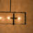 4-Light Rectangular Chandelier With Textured Glass