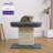 Catry 2-in-1 Mellow Cat Perch with Large Soft Bed and Sisal Scratching Post, Minimalist Design, Grey