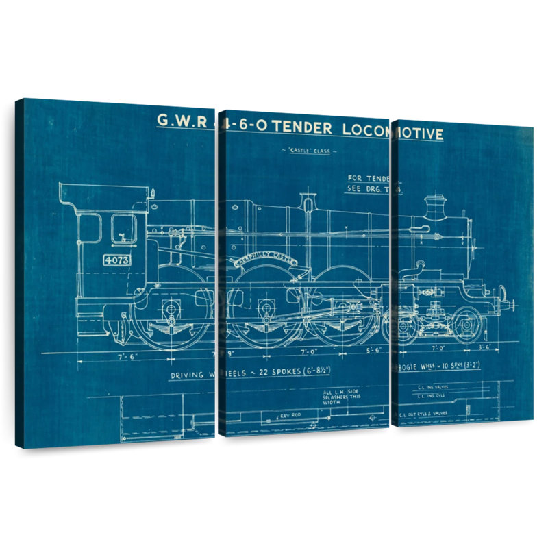 Plan de la locomotive Laelle I, H 24 po x l 38 po