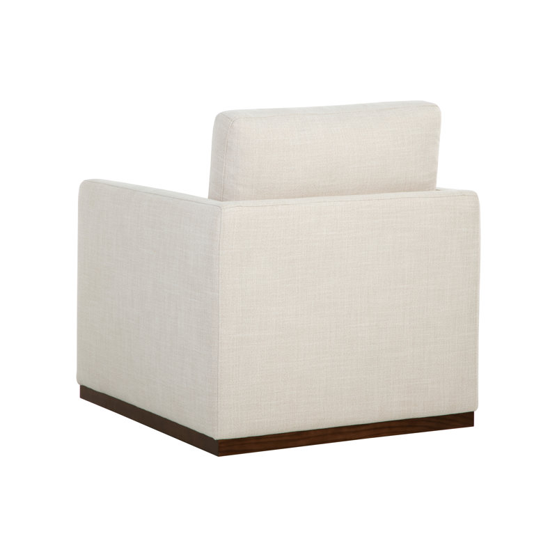 Leather Swivel Club Chair