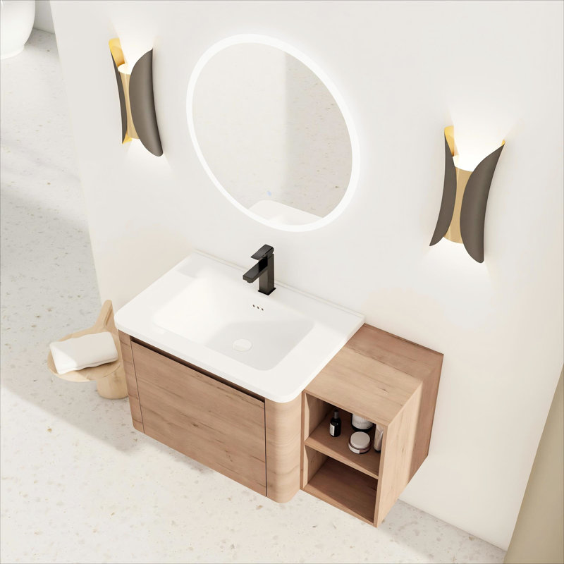 Wall Mounted With Ceramic Top