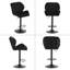 Oumar Swivel Upholstered Velvet Adjustable Height Bar Stool-482761473