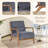 Accent Chair, Mid-century Modern Armchair With Solid Wood Frame,armchair With An Extra Pillow For Living Room, Bedroom-581584201-581584198