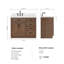 Meuble-lavabo simple en bois massif 42 po Tidworth avec plateau en quartz Carrara de 1,5 po-668100339-668100340-663161629