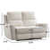 Divona 63.8" Wide Microfiber Upholstered Zero Clearance Recliner Power Reclining Loveseat Sofa with USB Port, 2-Seater Recliner Loveseat