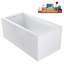Baignoire autoportante 59 po avec plateau interne 59 po Streamline-101413270
