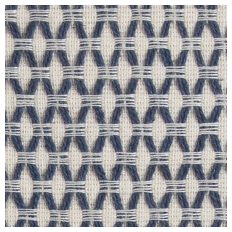 Coussin décoratif en coton, Indigo