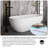 x Freestanding Soaking Plastic / Acrylic Bathtub
