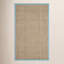 Tapis naturel / turquoise en bambou Chester-1992292947