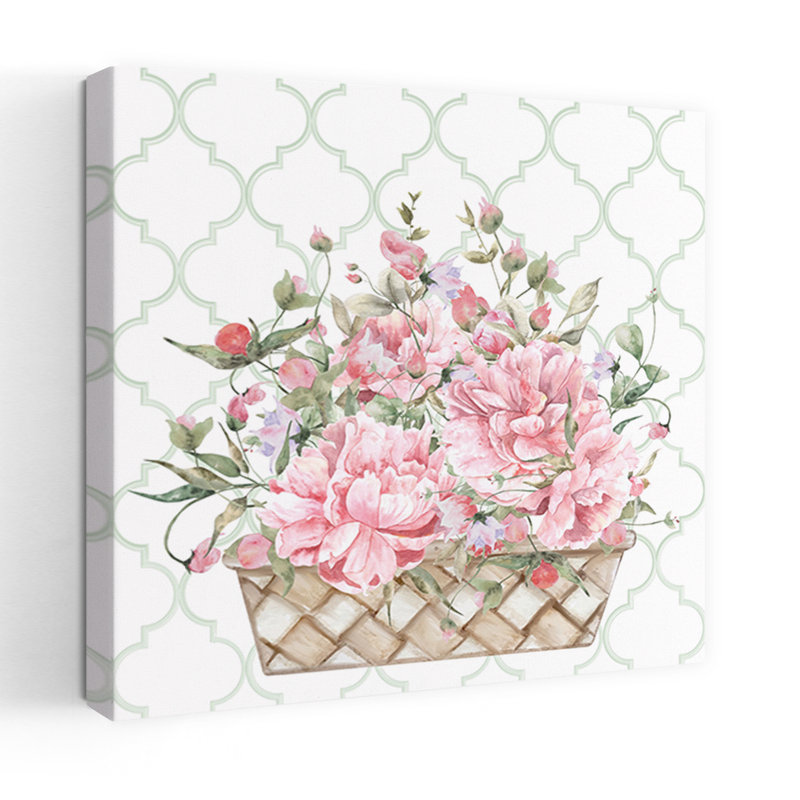 Panier floral, H 18 po x l 18 po