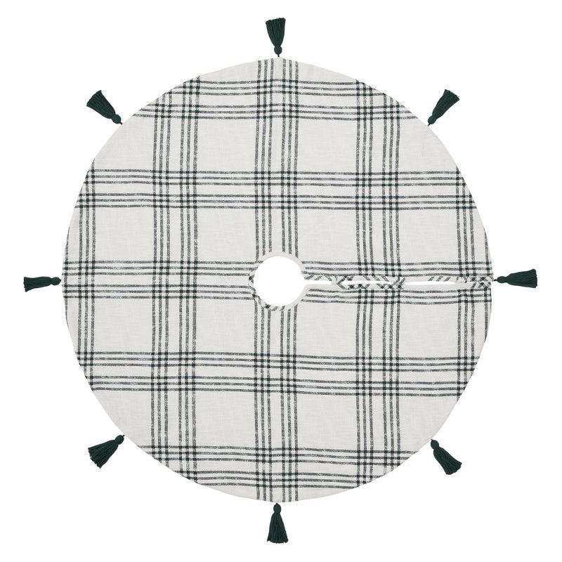 Cotton Tree Skirt, 48" H x 48" W, Green