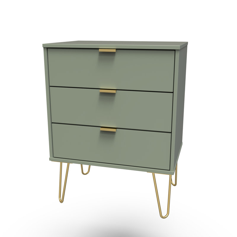 Fully Assembled Aletriz 3 - Drawer Chest of Drawers