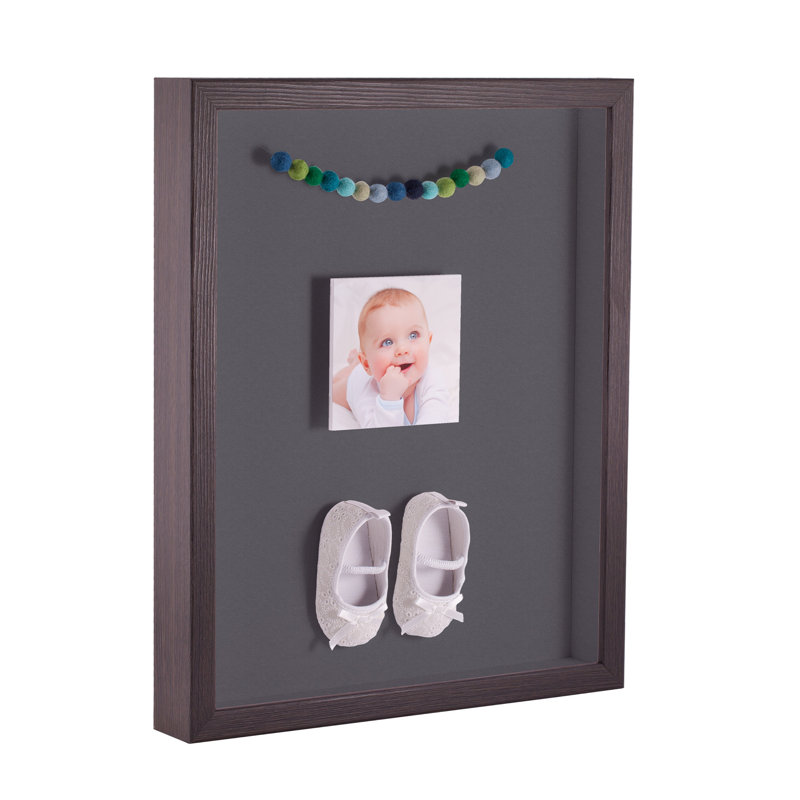 Wood Matte Shadow Box Picture Frame, Mountain Gray