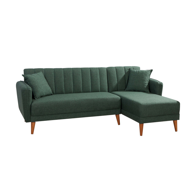 Oehler 3 Seater Sofa Bed, Dark Green