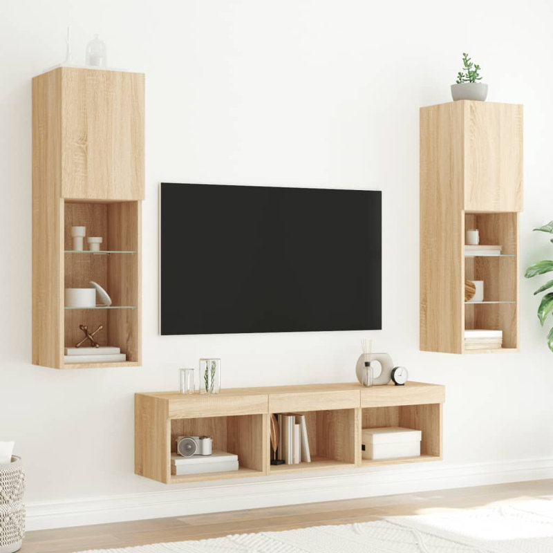 Calyse Unfinished Entertainment Center for TVs up to 24" with Fireplace Included, White, 120cmH x 30.5cmW x 30cmD