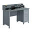 Bureau classique avec rangement, gris