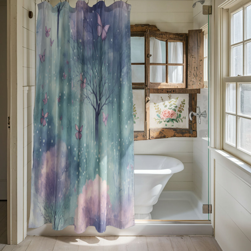 Forest Bliss - Premium Shower Curtain, 74"H x 71"W