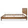 Lirim Rustic Solid Wood Platform Bed with Adjustable Headboard