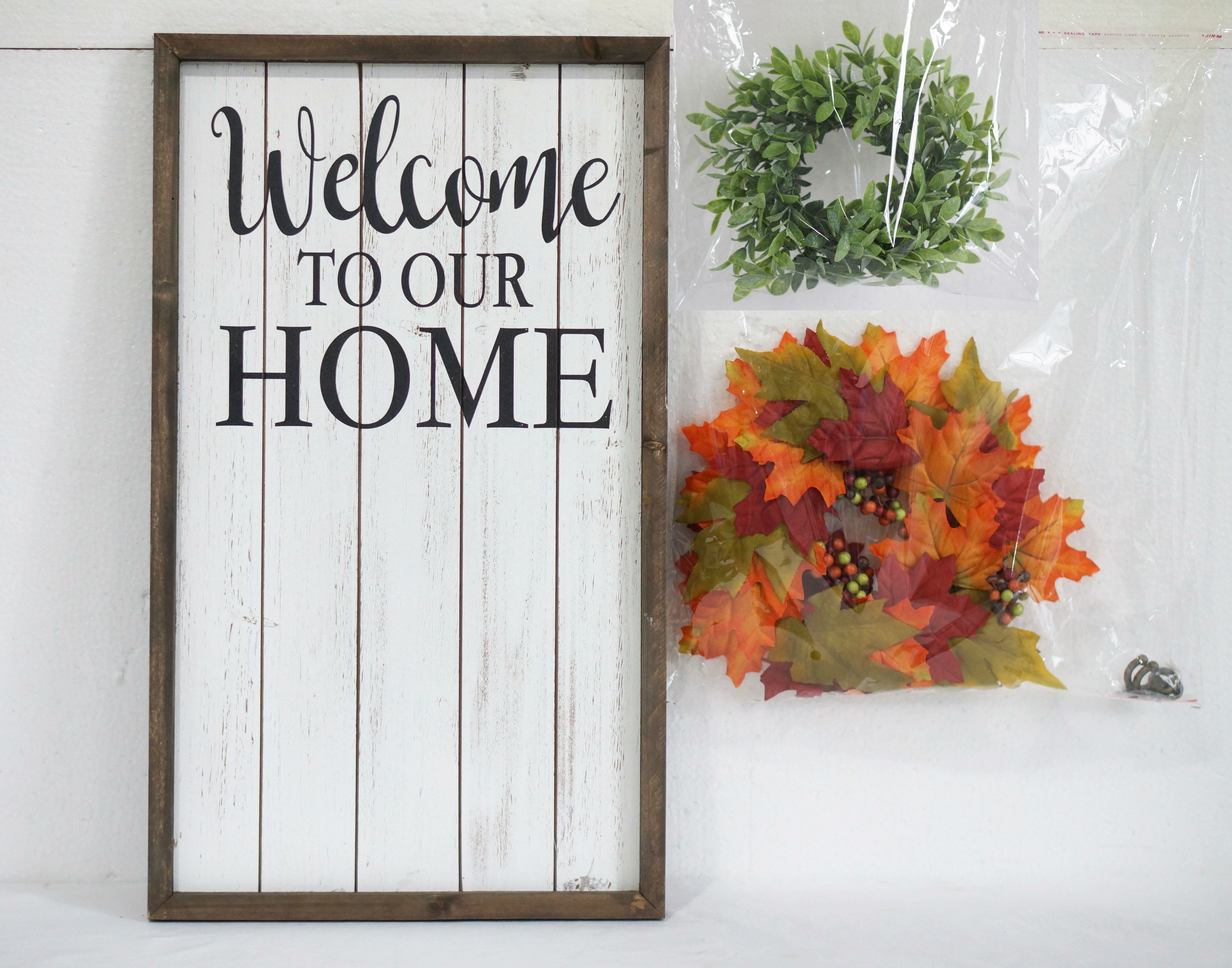 Gracie Oaks Interchangeable Welcome to Our Home Décor | Wayfair