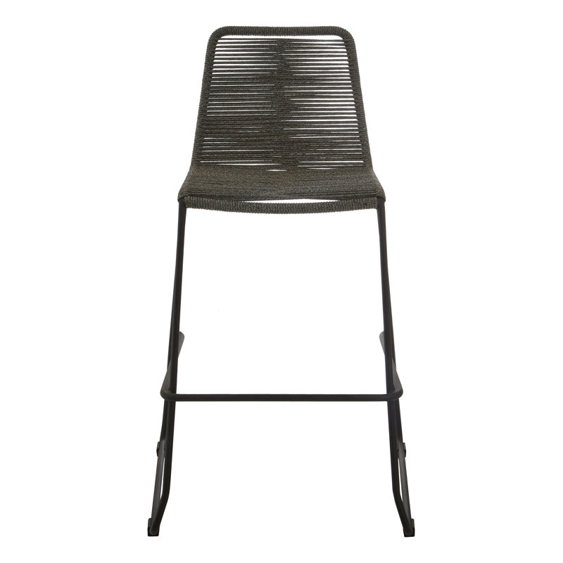 Southport Counter Stool with Metal Frame, Grey