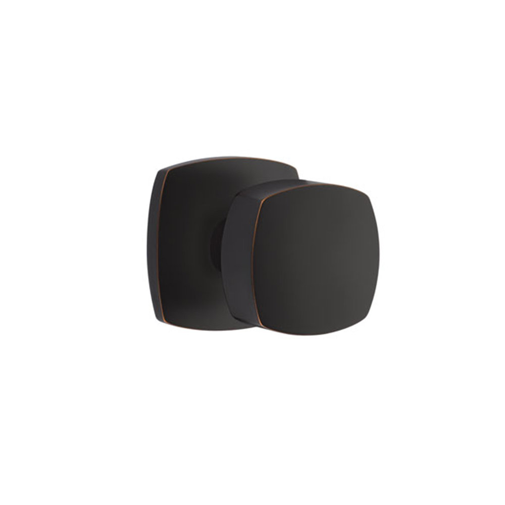 Freestone Privacy Door Knob with Rosette, Oil Rubbed Bronze