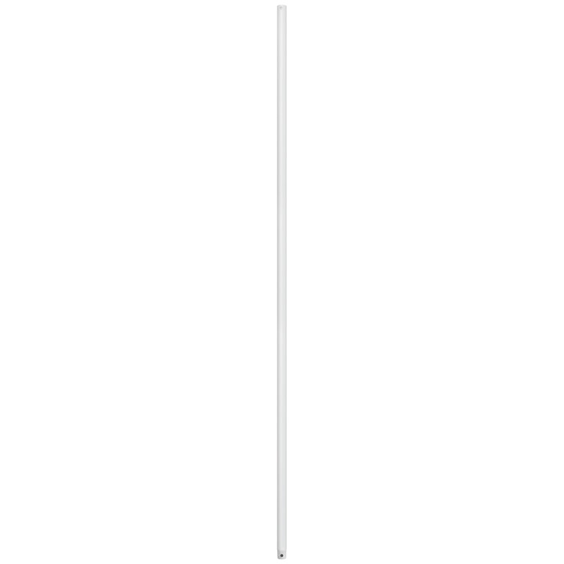Tige de ventilateur de plafond, Blanc mat, H 60 po x l 1 po x P 1 po