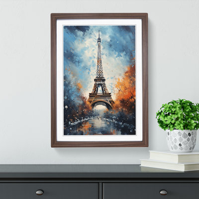 Eiffel Tower Modern - Framed Print