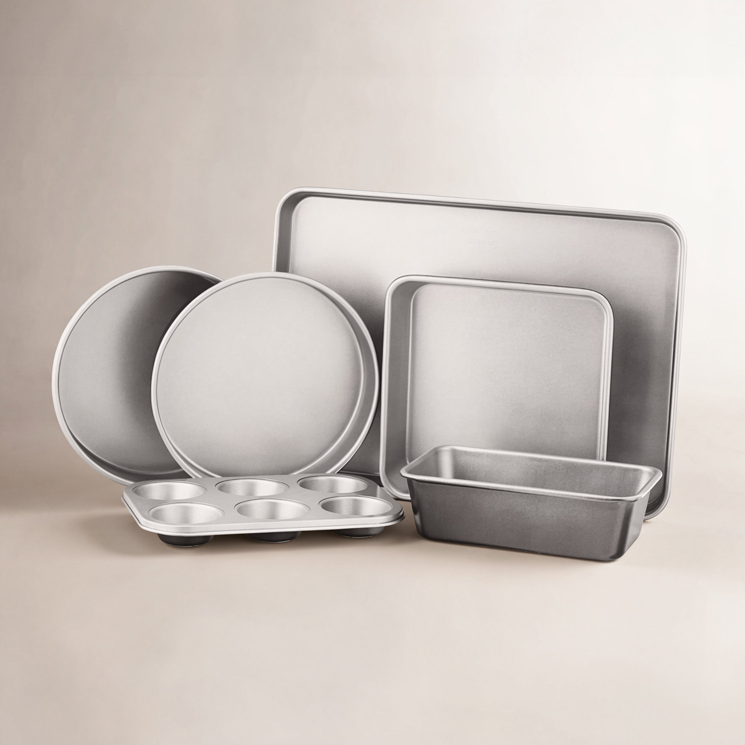 Cuisinart 6-Piece Nonstick Bakeware Set, Silver