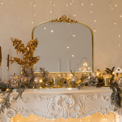 Kherington Antique Gold Arched Vintage Mirror