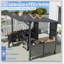 Pavillon de jardin 9 pi x 10 pi à toit rigide avec tablettes de rangement et plateforme d'extension, structure en acier galvanisé durable pour patio et cour arrière