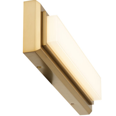 Antique Brass 18 - Inches Integrated Led Bathroom Vanity Bar, Energy Efficient And Bright Led, 1360 Lumens At 22W, Dual Mounting Options Vertical Horizontal, 3 Color Temperature Choices
