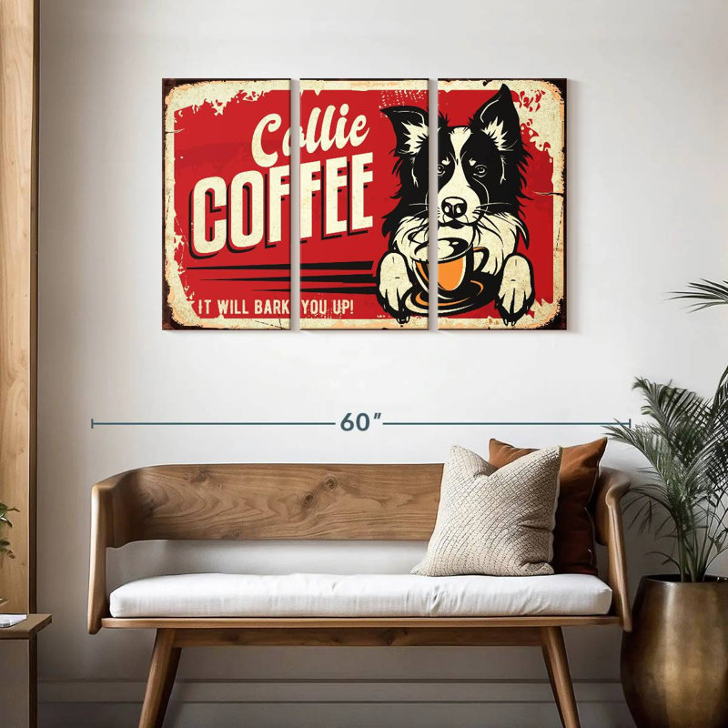 Kema Collie Coffee, 28" H x 45" W