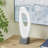 Cole And Grey Marble Angled Cutout Abstract Sculpture With Black Block Base