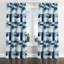 Rideaux Patchwork pour chambre à coucher - Rideau à œillets Coastal Bander - 1 panneau-917143992-917143993
