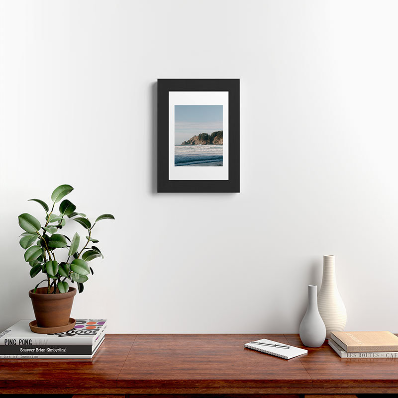Hannah Kemp Coastal, reproduction d'art encadrée, Noir, H 19 po x l 13 po