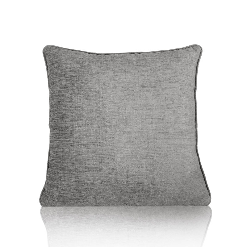 Edmonds Square Cushion, Teal/Silver