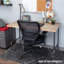 Hok 3/4 po Pied de bureau robuste en T de style industriel avec brides rondes - paquet de 1
