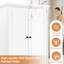Armoire de rangement pour salle de bain et bureau, tablettes réglables, panneau de fibres à densité moyenne de qualité supérieure-392311318