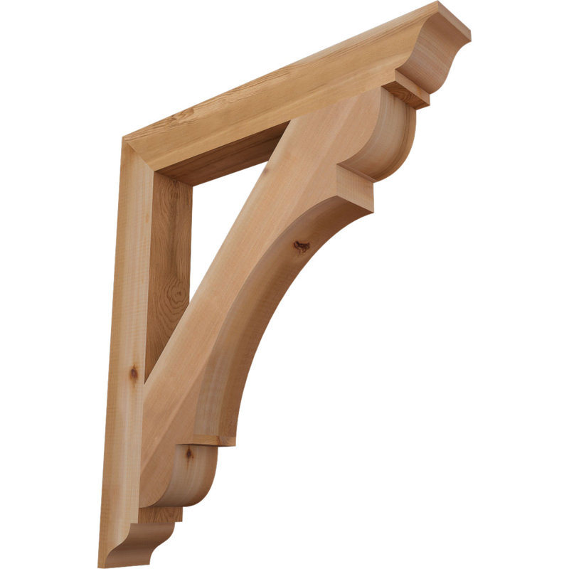 Support olympique traditionnel, H 32 po x l 3,5 po x P 28 po, Cèdre rouge de l'Ouest (lisse)