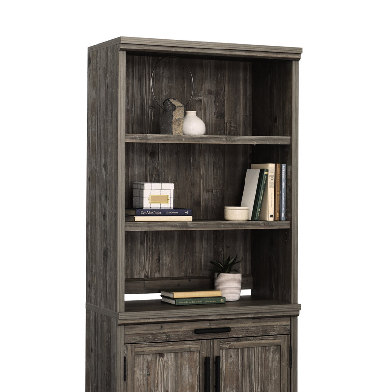, Brun, bois d'ingénierie, tablettes réglables, dossier fermé horizontal, style, espace de rangement fonctionnel