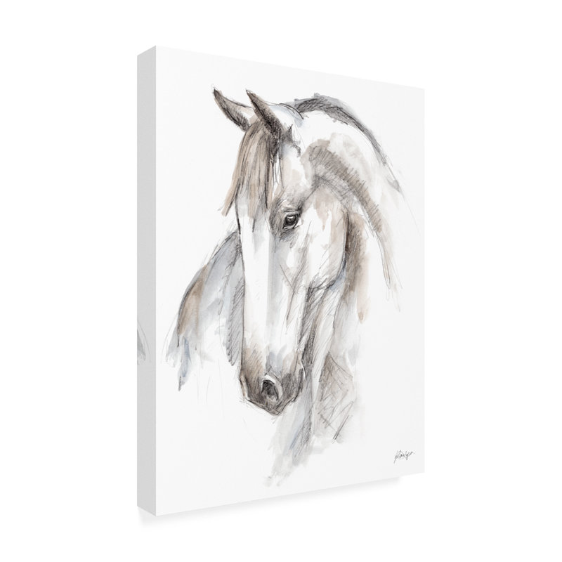 «Watercolor Equine Study II» par Ethan Harper, reproduction d'art sur toile