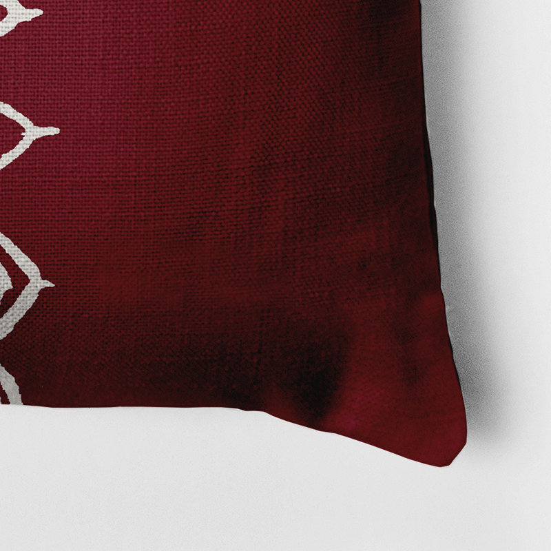 Housse et insert de coussin carré en coton, Marron