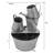 Hand Crafted Metal Weather Resistant Floor Fountain