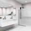 Paroi de douche fixe sans cadre de l 34 po x H 74 po avec verre de 3/8 po Zenith-99084462