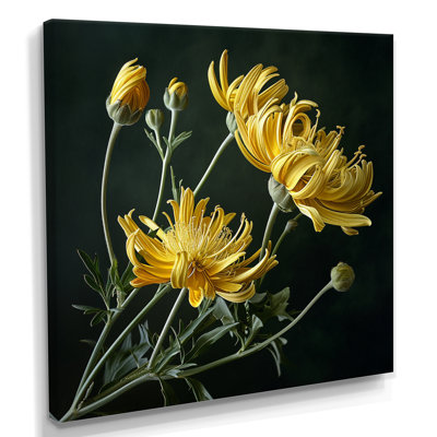 Fleurs jaunes, Forsythia, gros plan - impression d'art mural floral