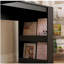 Bureau en L avec chargeur, bureau d'ordinateur avec tiroirs, bibliothèque, bureau d'angle moderne, bureau à domicile, bureau d'écriture en L, bureau d'ordinateur en fibre de carbone avec rangement, noir