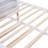 Queen Size Storage Platform Bed With Pull Out Shelves And Twin  XL Size Trundle, White